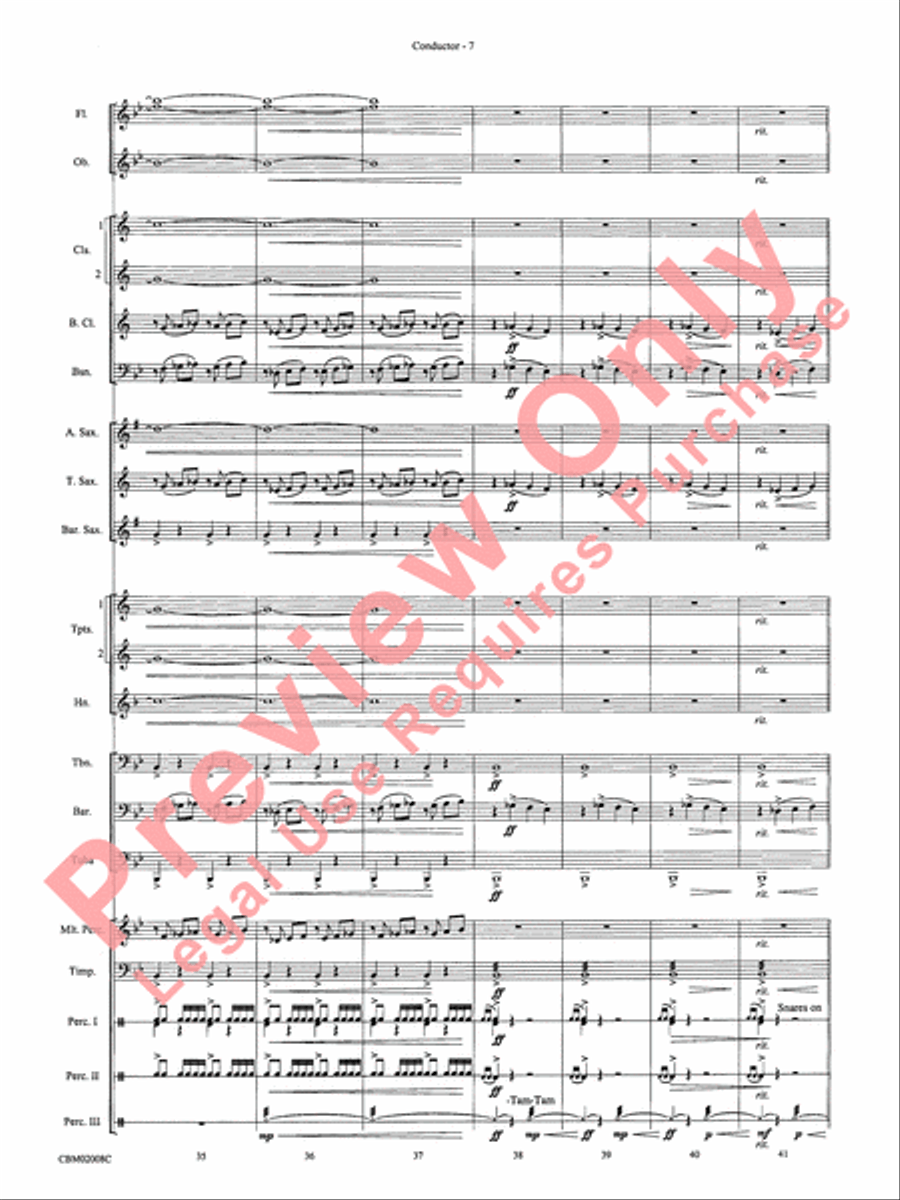 The Lord of the Rings: The Fellowship of the Ring, Highlights from Concert Band scores gallery preview page 9