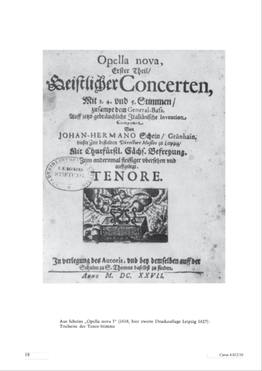 Opella Nova I. Teil 1618 Opella Nova I. Teil 1618 Collection / Songbook scores gallery preview page 19