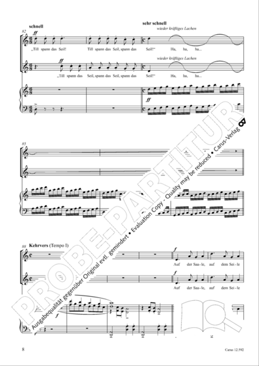 Eulenspiegeleien op. 146. Drei Eulenspiegelszenen Collection / Songbook scores gallery preview page 9