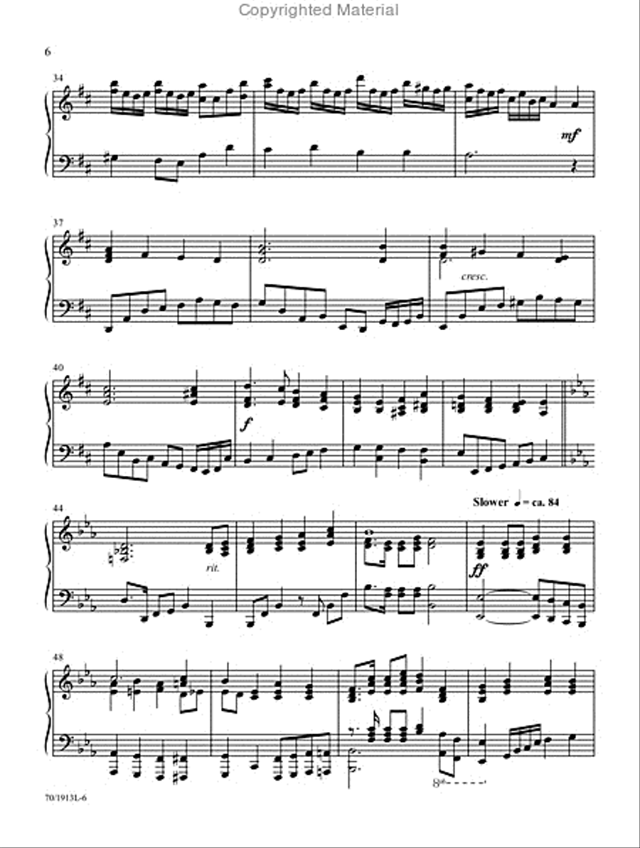 Risen to Reign Piano Solo scores gallery preview page 5