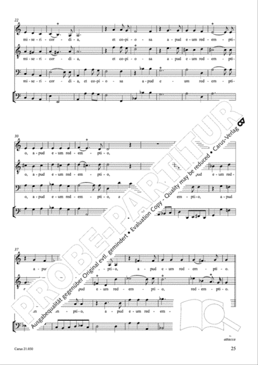 De profundis Men's Choir scores gallery preview page 26