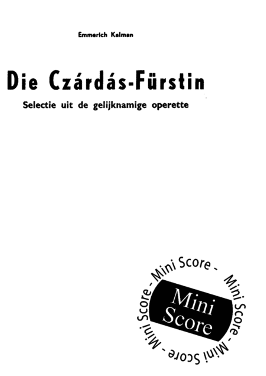 Die Czardas Furstin