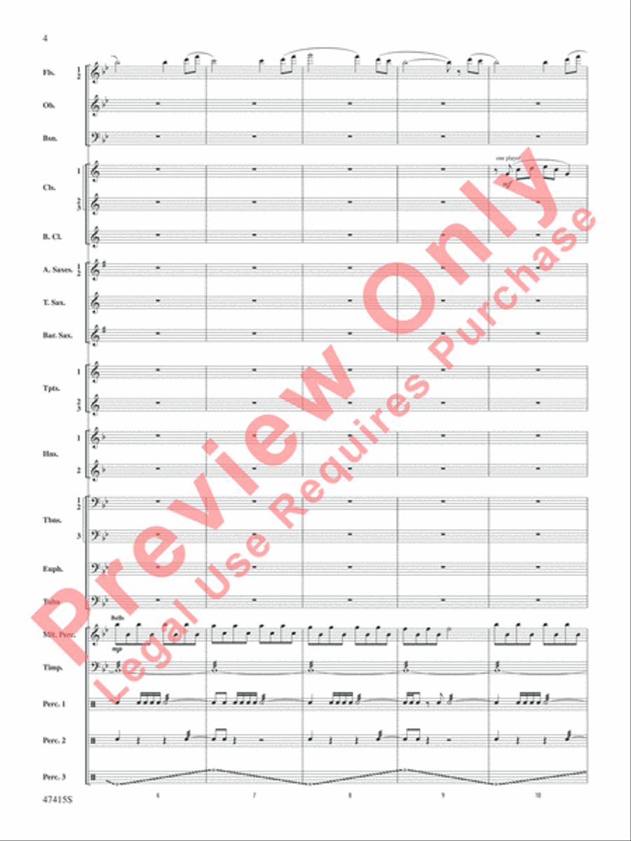 Blessed Are They Blessed Are They Concert Band scores gallery preview page 5