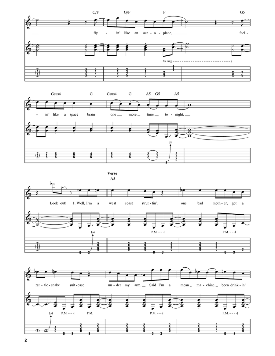 Nightrain Nightrain Acoustic Guitar scores gallery preview page 2