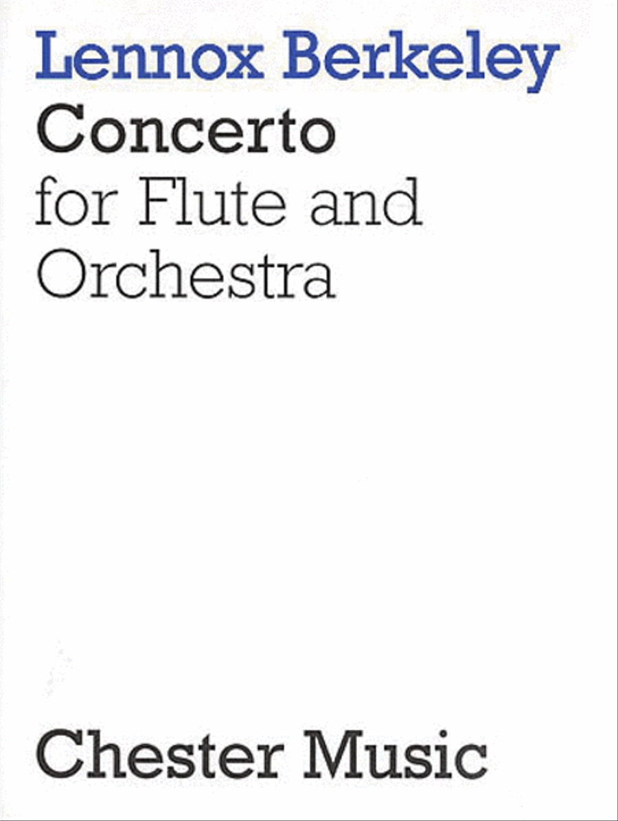 Lennox Berkeley: Concerto For Flute And Orchestra Op.36 (Flute/Piano) Flute Solo scores gallery preview page 1