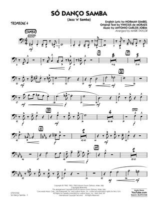 Book cover for Só Danço Samba (Jazz 'n' Samba) (arr. Mark Taylor) - Trombone 4