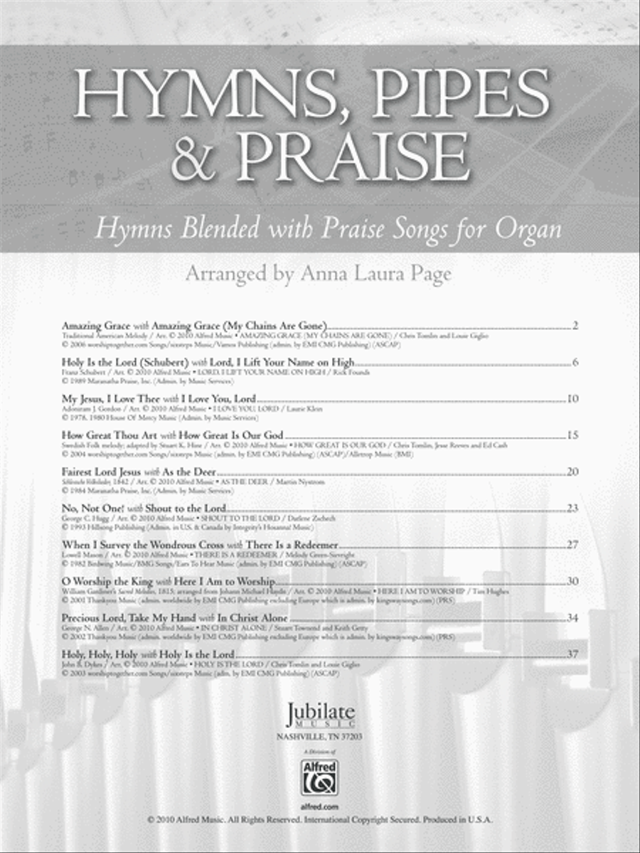 Hymns, Pipes, & Praise Hymns, Pipes, & Praise Organ scores gallery preview page 3