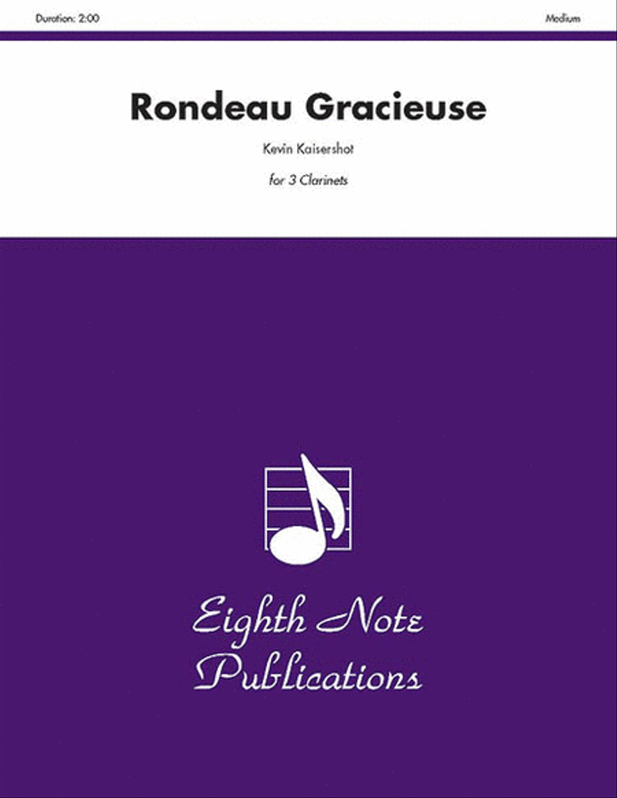 Rondeau Gracieuse Clarinet scores gallery preview page 1