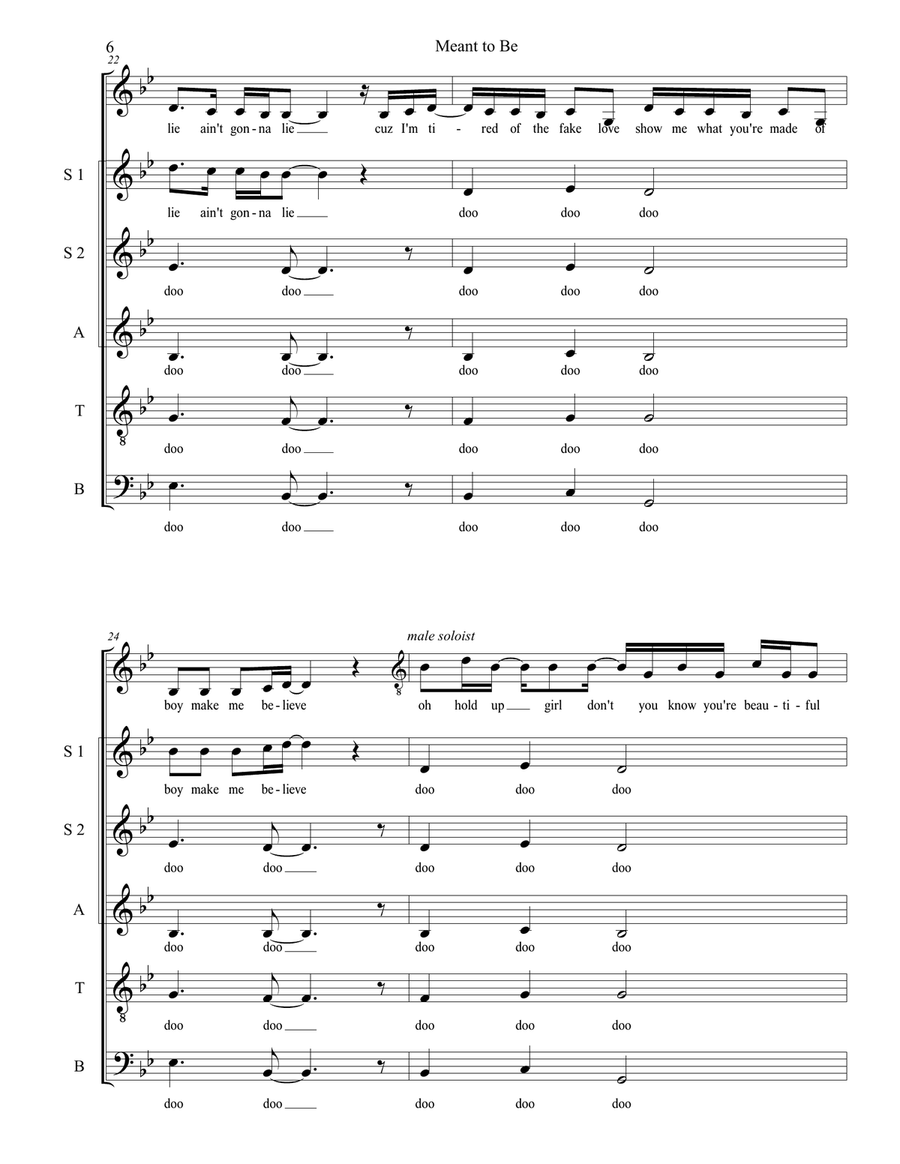 Meant To Be Divisi scores gallery preview page 6