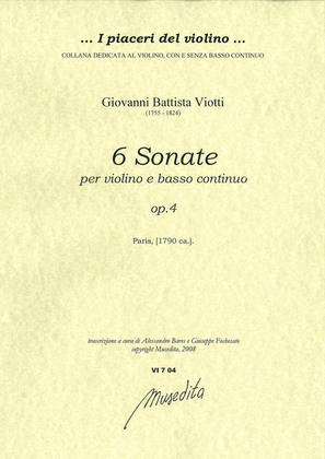 Book cover for 6 Sonate op.4 [W:V 1-6](Paris, [1788])