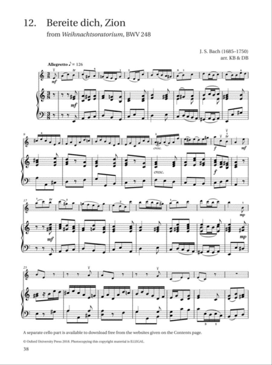 Bach for Violin Violin Solo scores gallery preview page 8