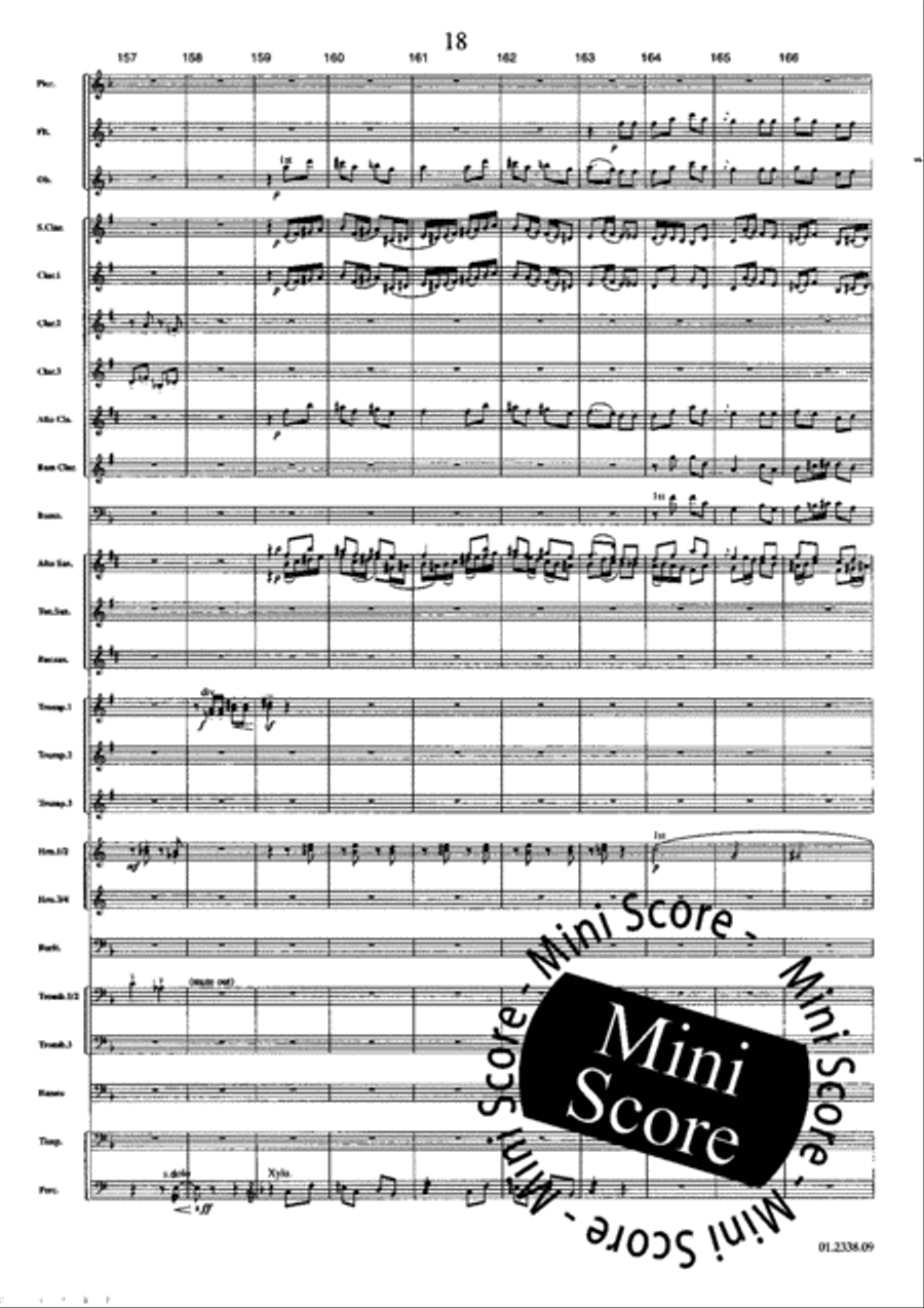 Suite Acadienne Concert Band scores gallery preview page 22