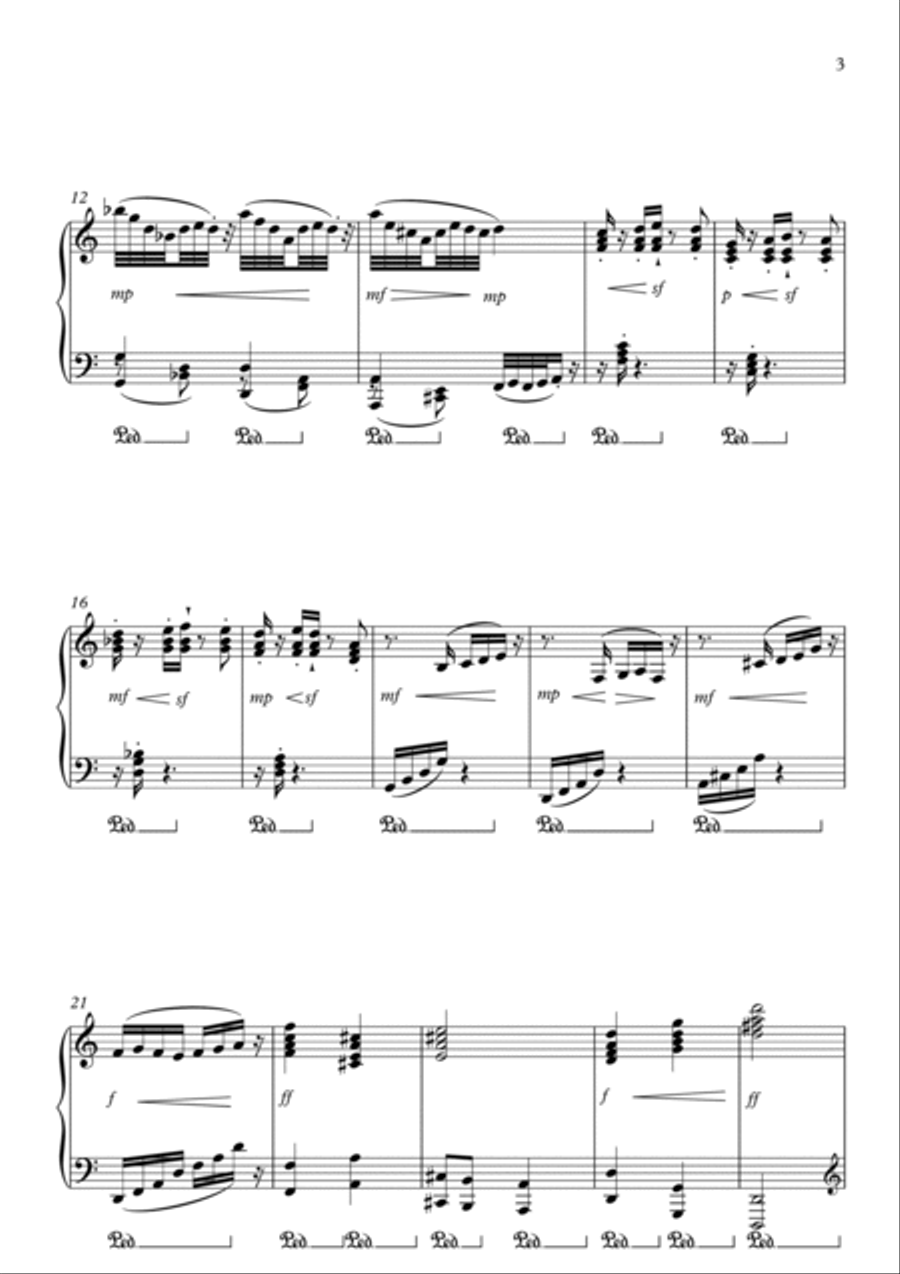 Birds of Paradise Piano Solo scores gallery preview page 3