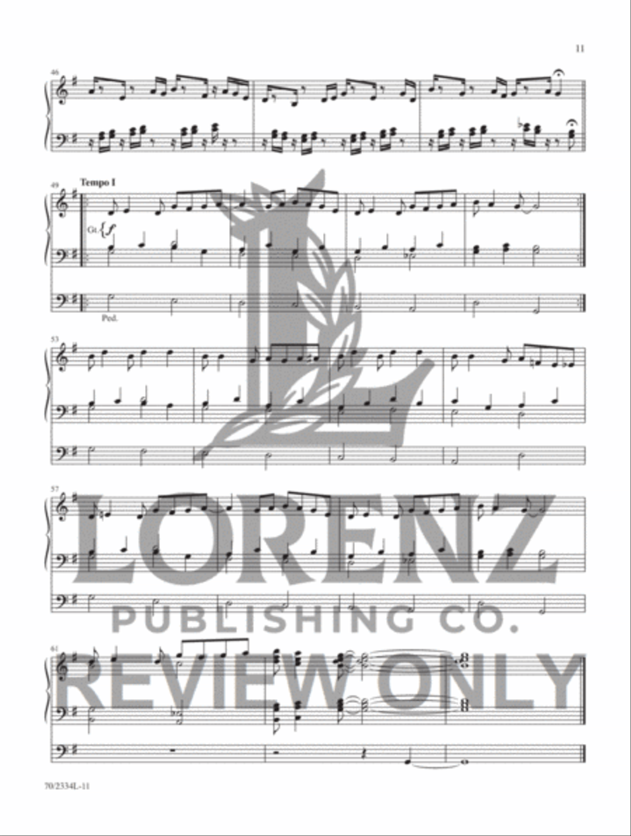 Jazzy Hymn Settings for Organ Organ Accompaniment scores gallery preview page 7