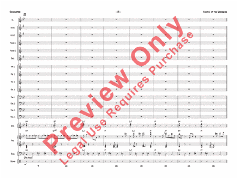 Jumpin' at the Woodside Jazz Ensemble scores gallery preview page 17