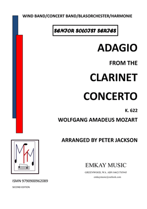 ADAGIO From The CLARINET CONCERTO K622 - Solo Clarinet with Concert Band Accompaniment