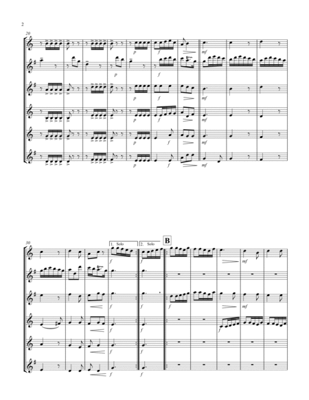Allegro (from "Sonata for Trumpet") (Bb) (Saxophone Sextet - 1 Sop, 2 Alto, 2 Tenor, 1 Bari) (Alto l image number null