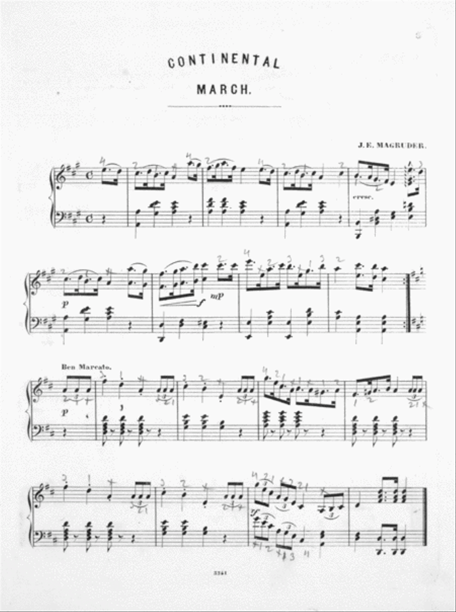 Continental March; Sons of 1776 Piano Solo scores gallery preview page 2