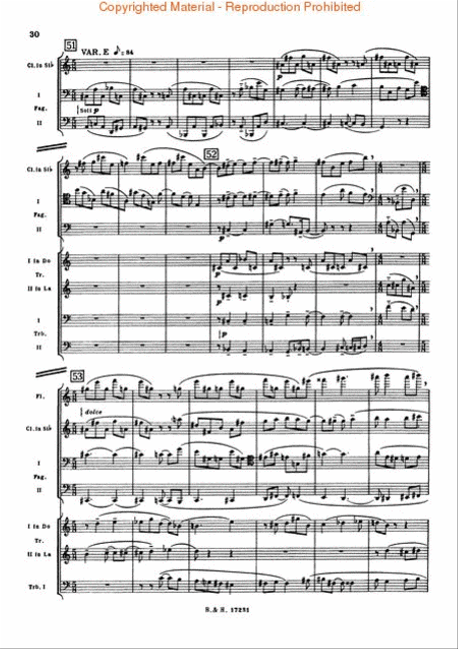 Octet for Wind Instruments (Revised 1952) Score scores gallery preview page 4