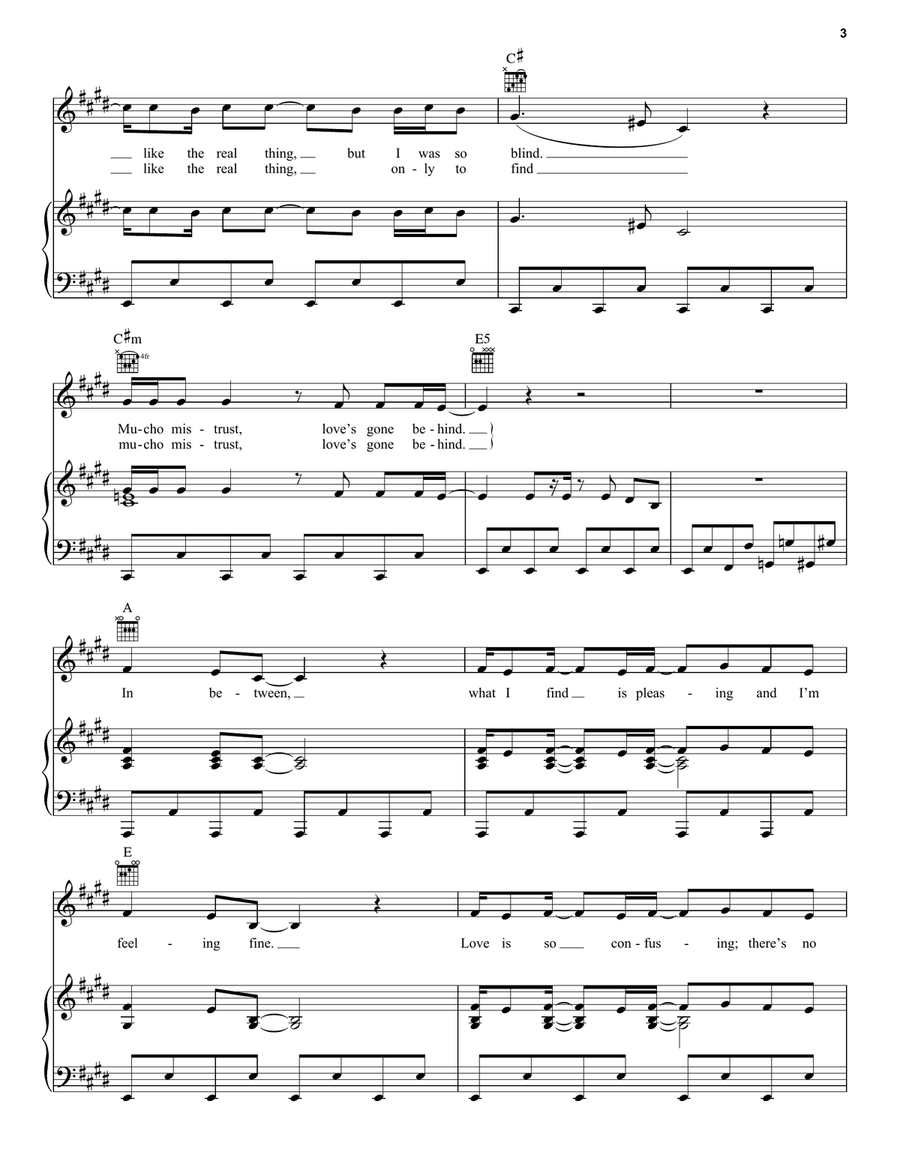 Heart Of Glass Heart Of Glass Piano, Vocal, Guitar scores gallery preview page 3