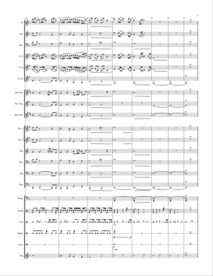 Ancient Ruins - for concert band Concert Band scores gallery preview page 3