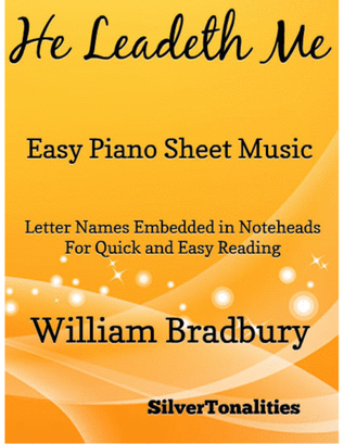 Book cover for He Leadeth Me Easy Piano Sheet Music