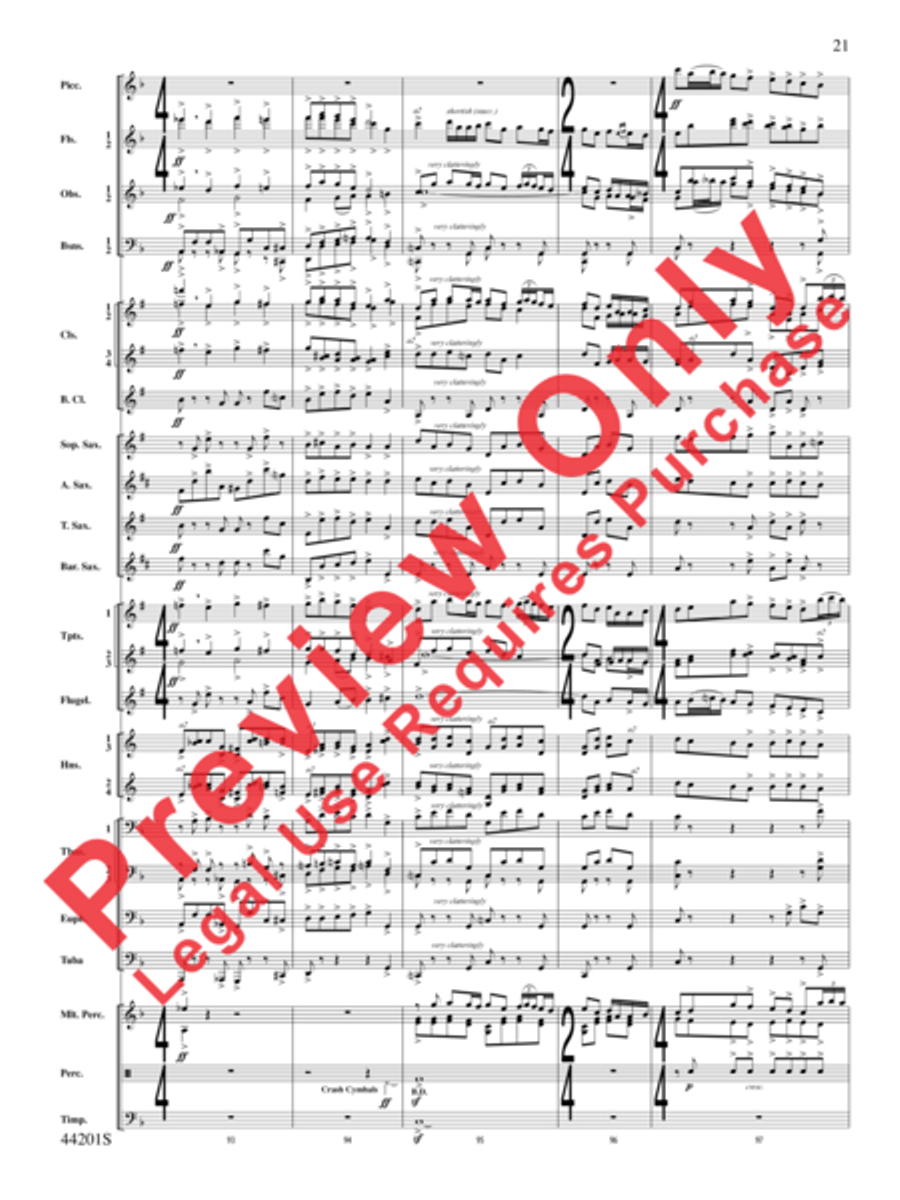 Handel in the Strand Concert Band scores gallery preview page 22