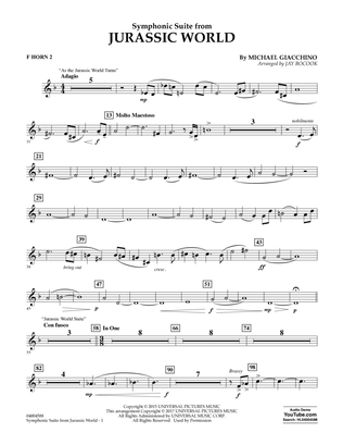 Jurassic World (Symphonic Suite) - F Horn 2