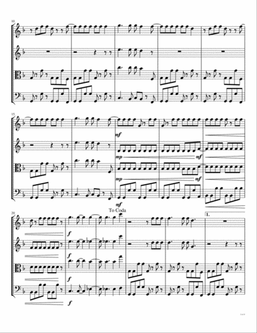 My Sharona String Quartet scores gallery preview page 3