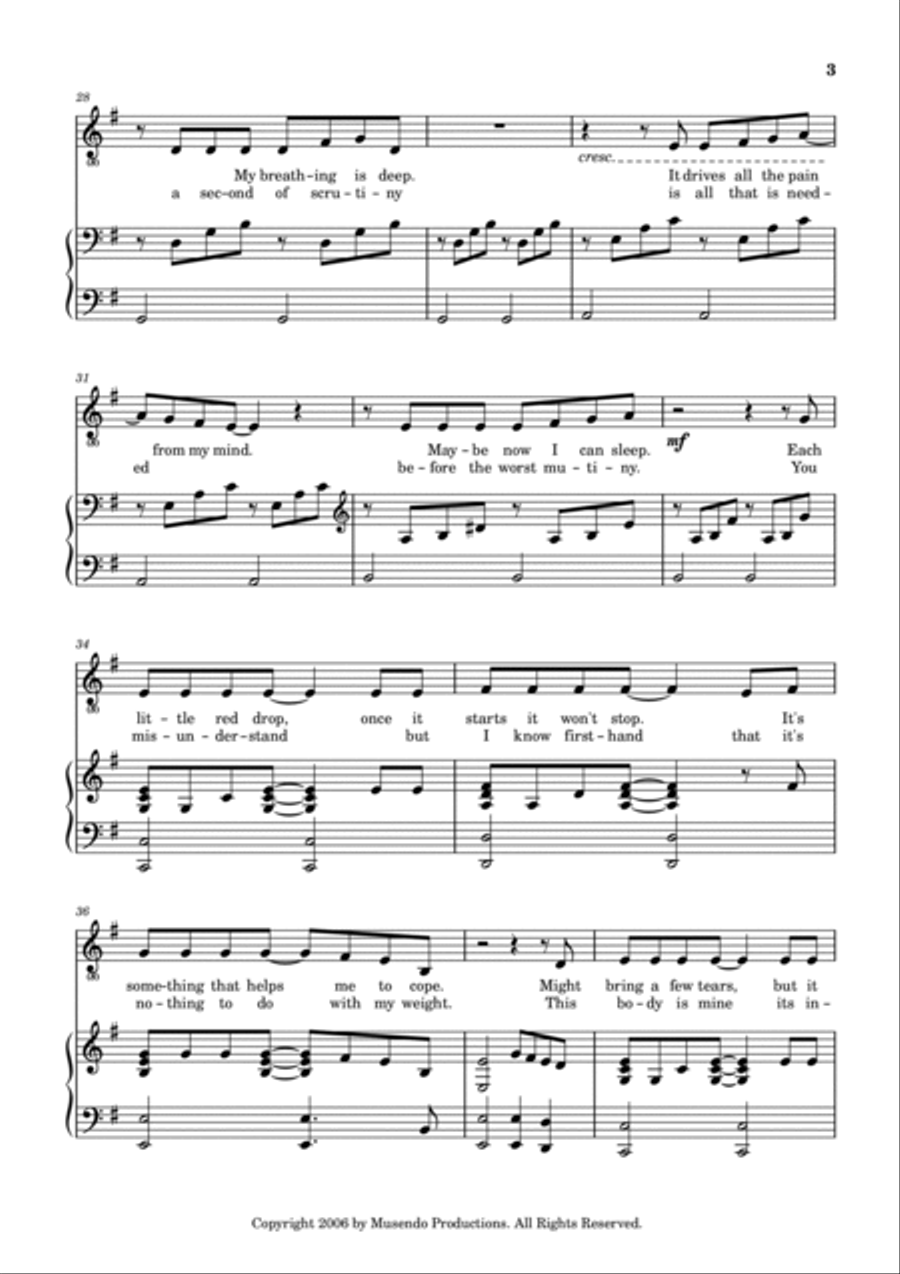 The Pain of Relief Voice scores gallery preview page 3