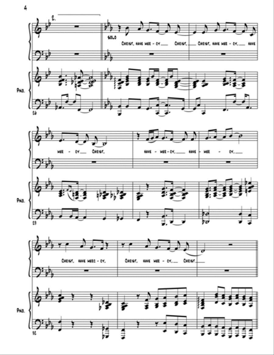 Lord have mercy 4-Part scores gallery preview page 5