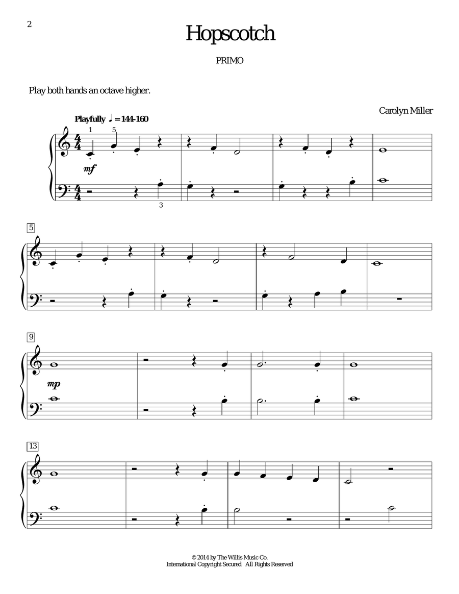 Hopscotch Piano Method scores gallery preview page 2