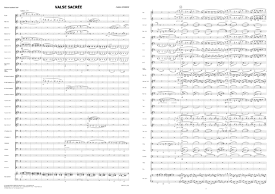 Valse Sacrée Concert Band scores gallery preview page 4