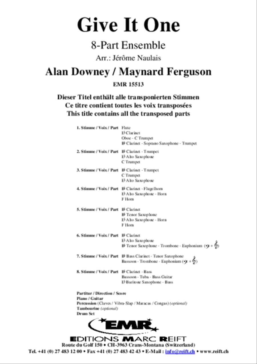 Give It One Give It One Concert Band scores gallery preview page 2