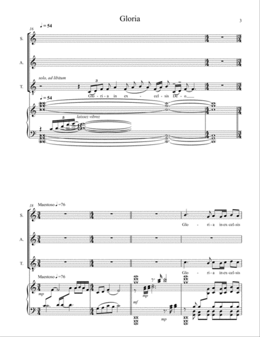 Missa Brevis Missa Brevis Small Ensemble scores gallery preview page 5