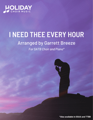 I Need Thee Every Hour (SATB)