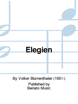 Book cover for Elegien