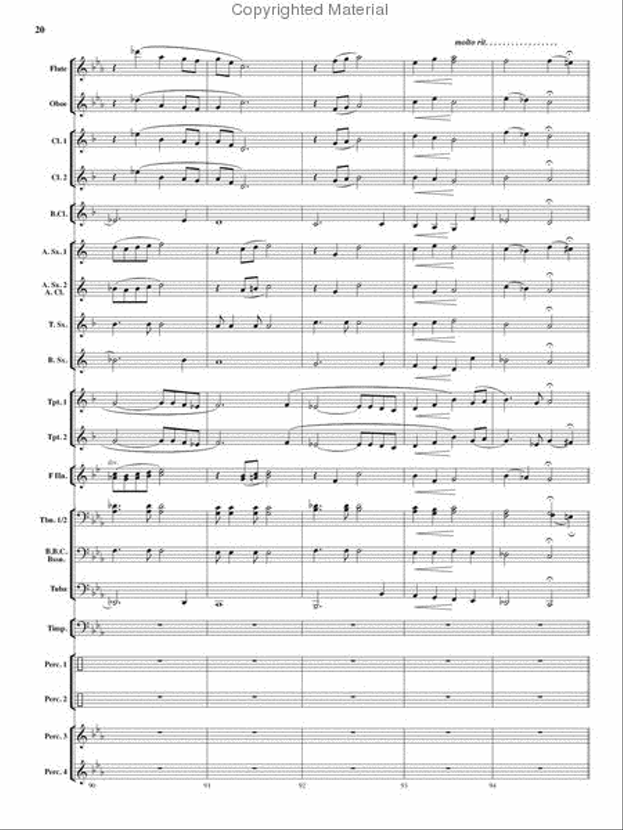 Tempest Rising Concert Band scores gallery preview page 19