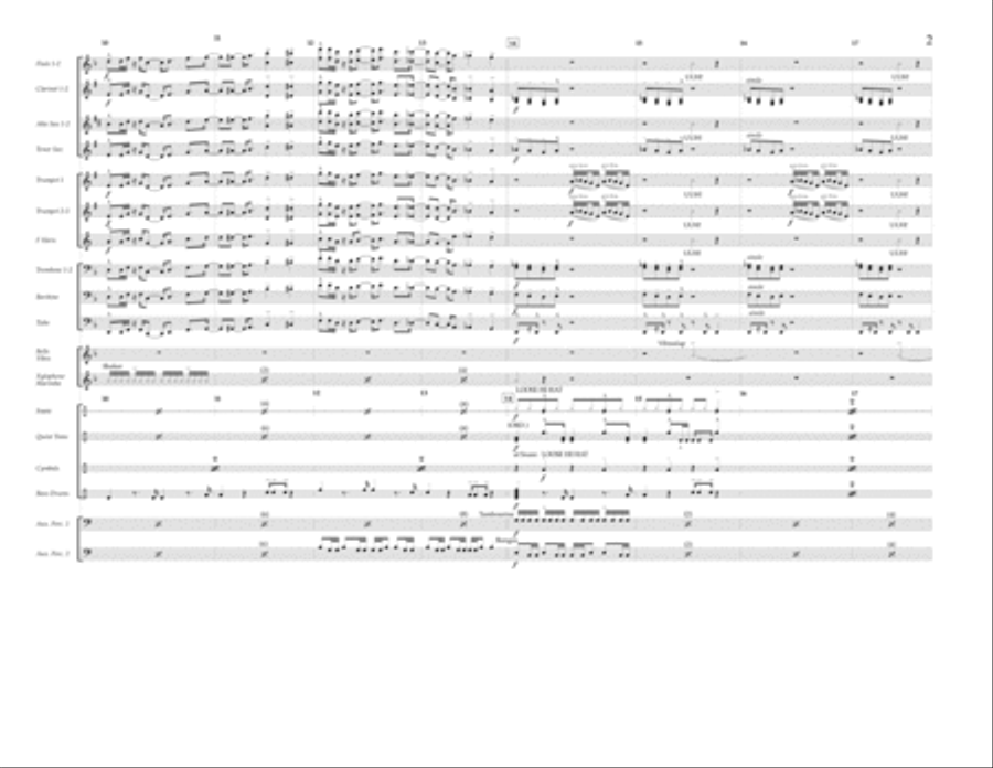 Jungle Boogie - Full Score Marching Band scores gallery preview page 2
