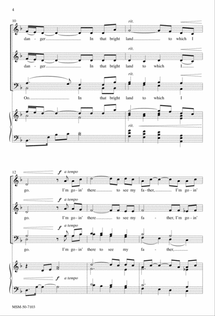 Wayfarin' Stranger 4-Part scores gallery preview page 4