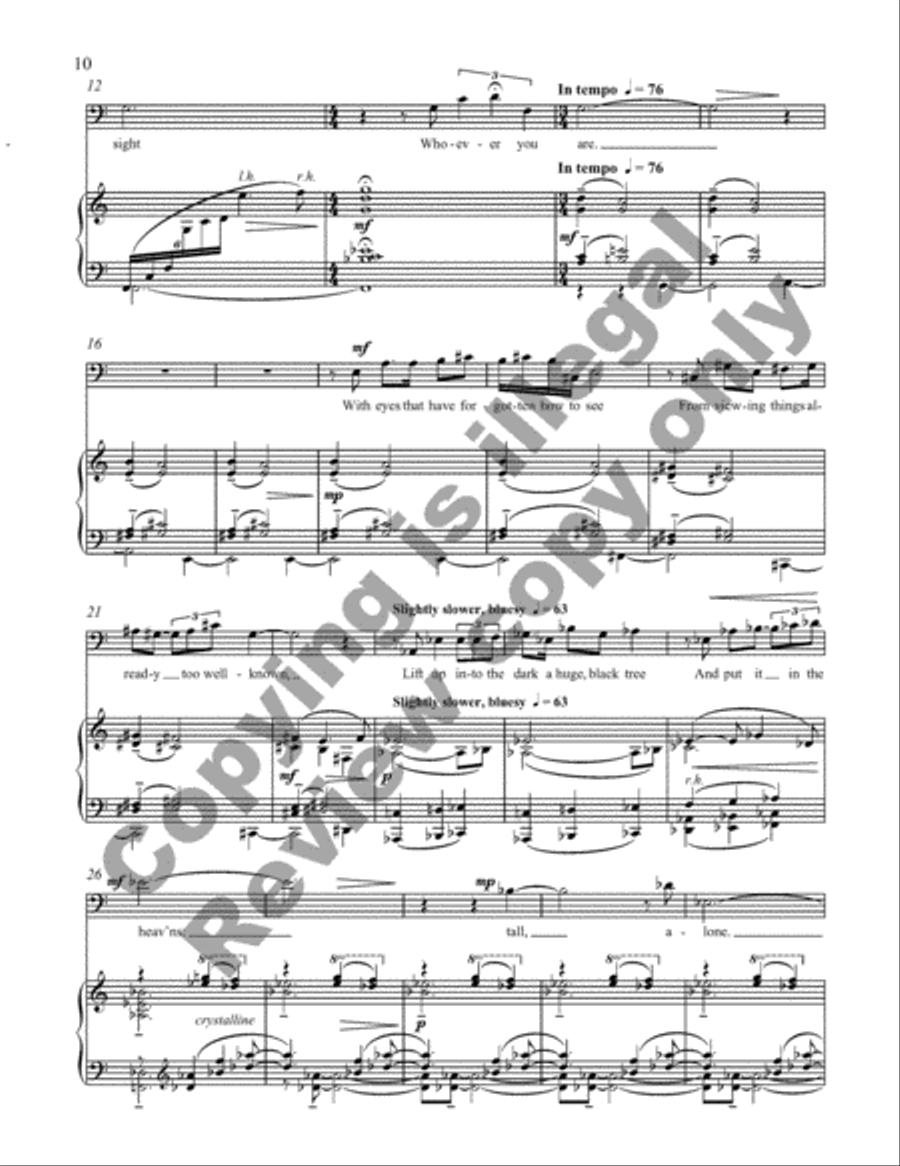 Everyone Sang: Four Songs for Baritone and Piano image number null