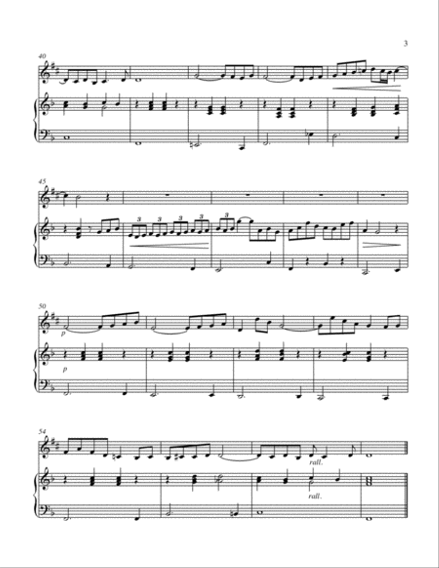 Bach - Arioso, for Alto Saxophone and Piano Alto Saxophone scores gallery preview page 3