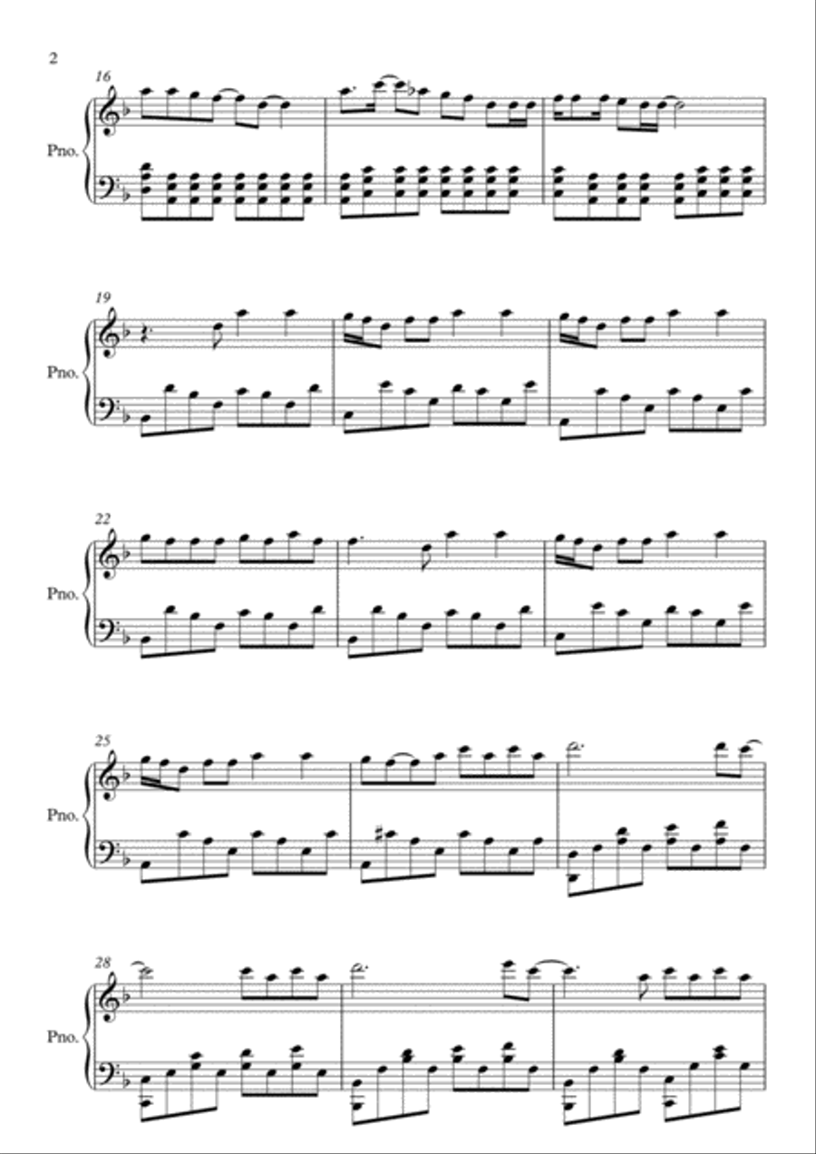 Rolling In The Deep Rolling In The Deep Piano Solo scores gallery preview page 2