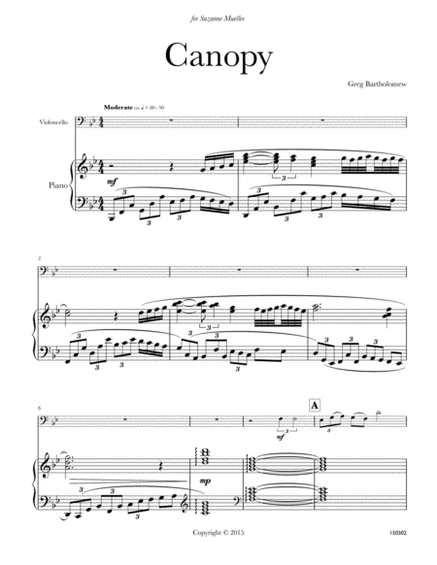 Canopy for cello & piano image number null