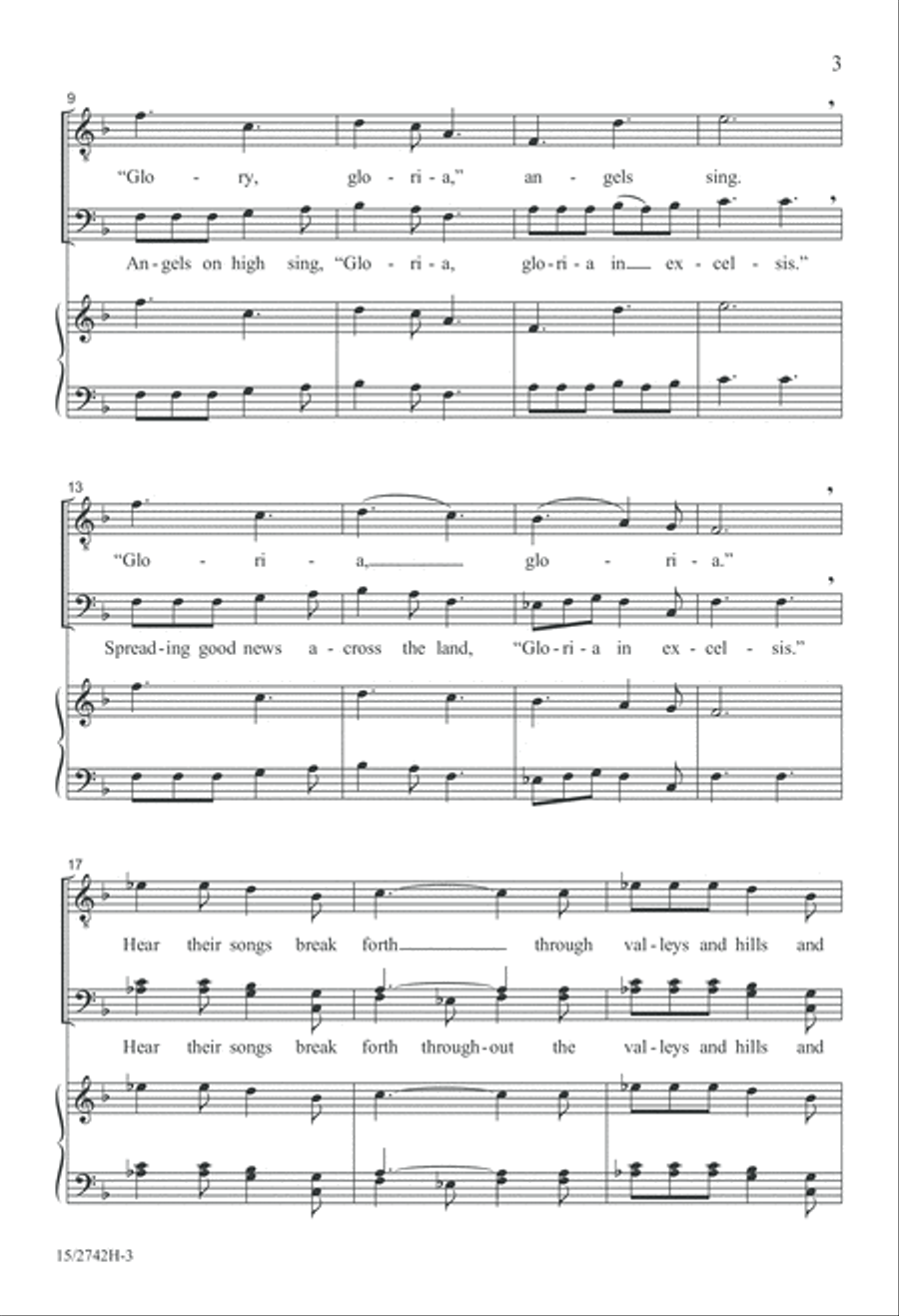 And the Angels Sang TTBB scores gallery preview page 4