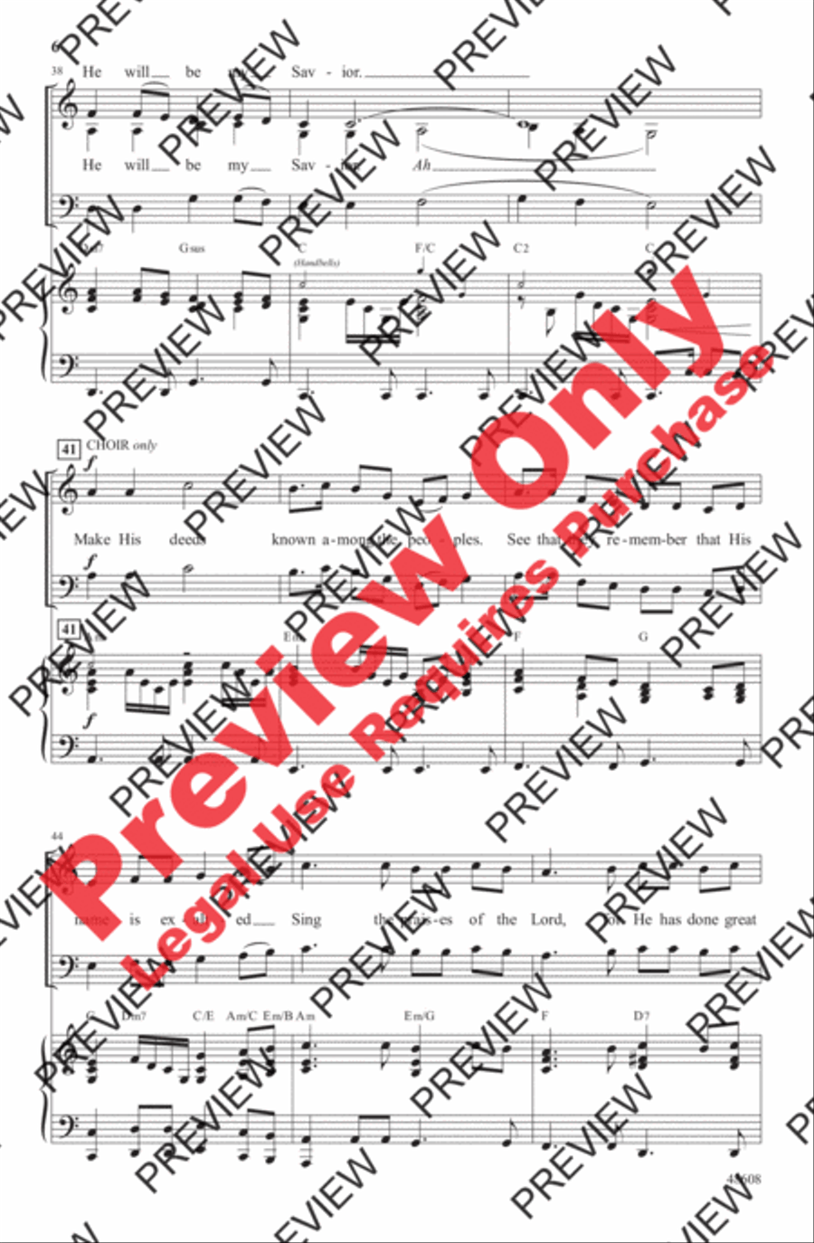 The First Song of Isaiah 3-Part scores gallery preview page 6