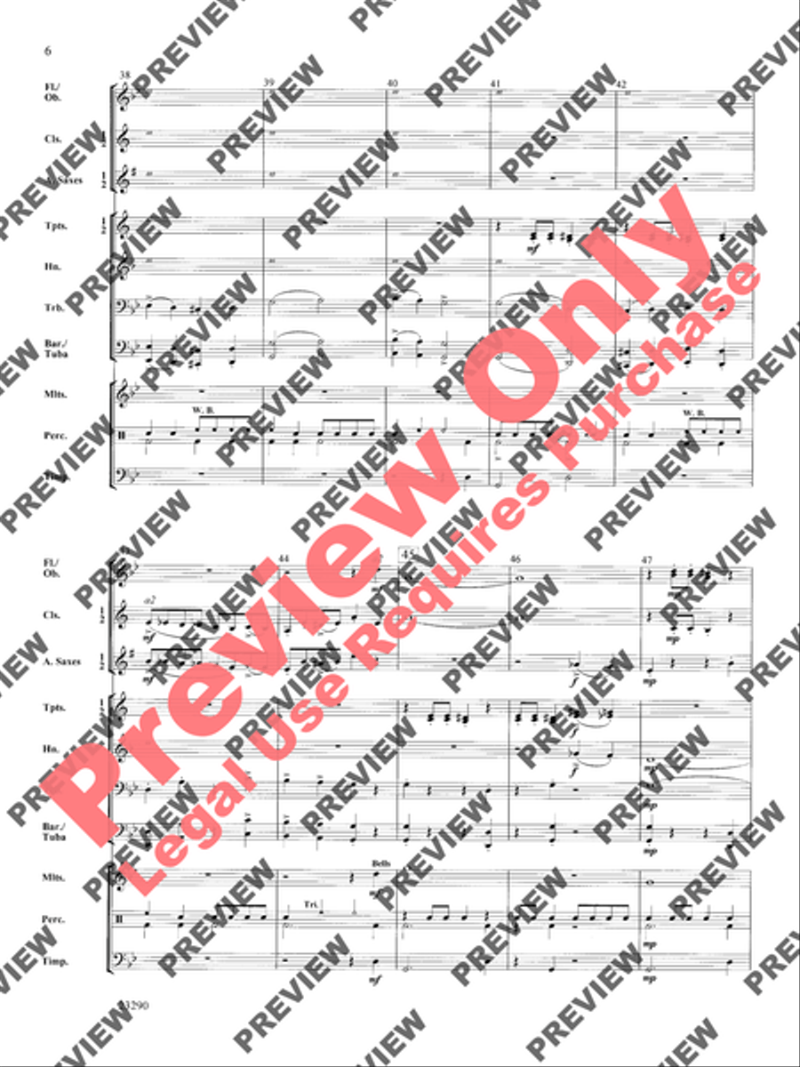 The Monster Under the Bed Concert Band scores gallery preview page 7