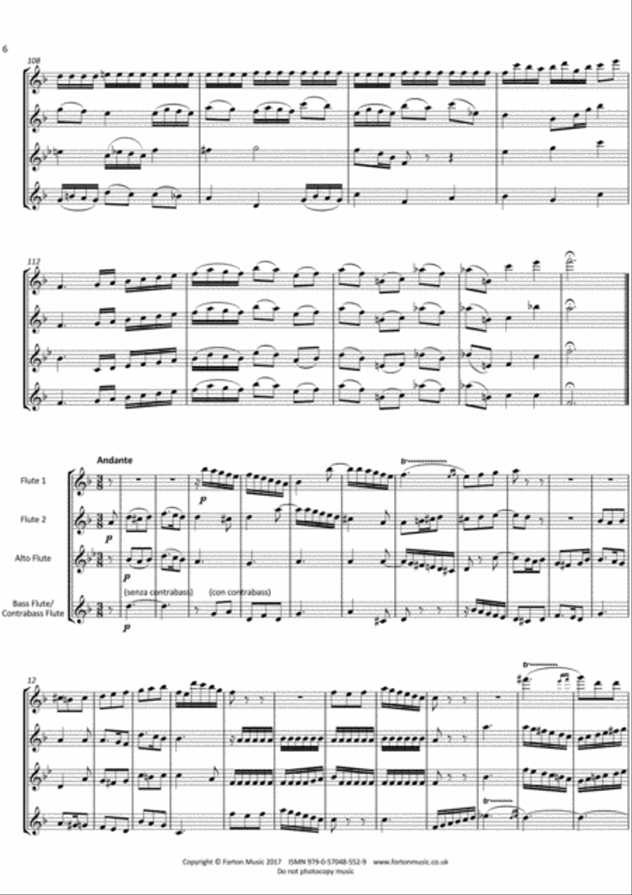 Sinfonia I Flute scores gallery preview page 3