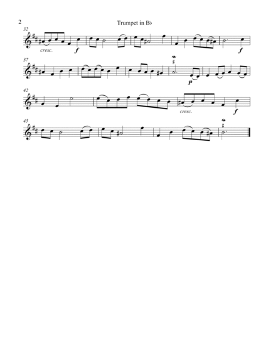 Bouree Bouree Brass Duet scores gallery preview page 4