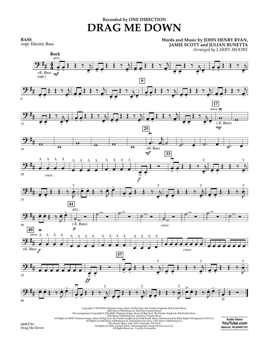Drag Me Down - Bass
